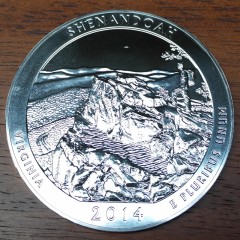 Shenandoah 5 oz coin