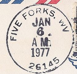 Five_Forks_West_Virginia_Postmark